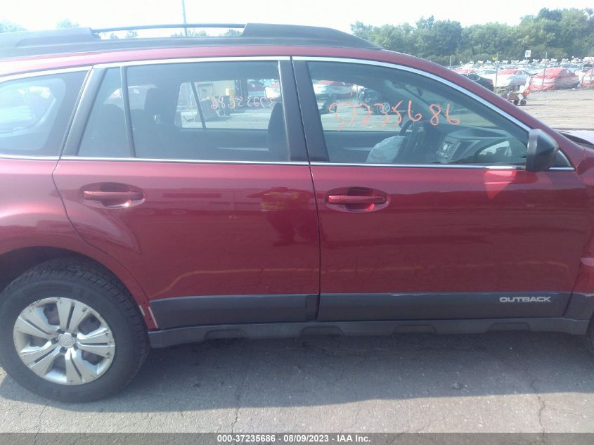 2013 SUBARU OUTBACK 2.5I - 4S4BRBAC9D3296316