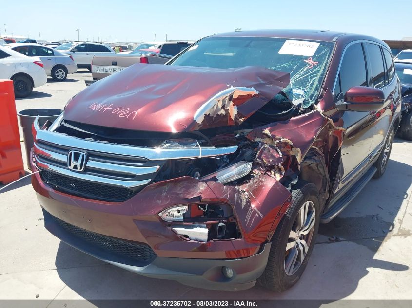 2016 HONDA PILOT EX-L - 5FNYF5H88GB020324