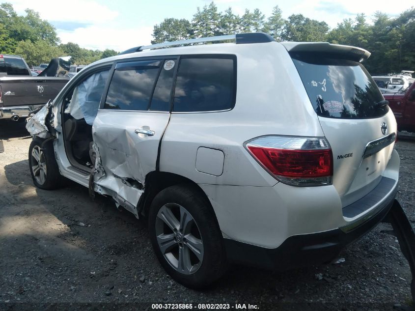 2013 TOYOTA HIGHLANDER LIMITED - 5TDDK3EH1DS232752