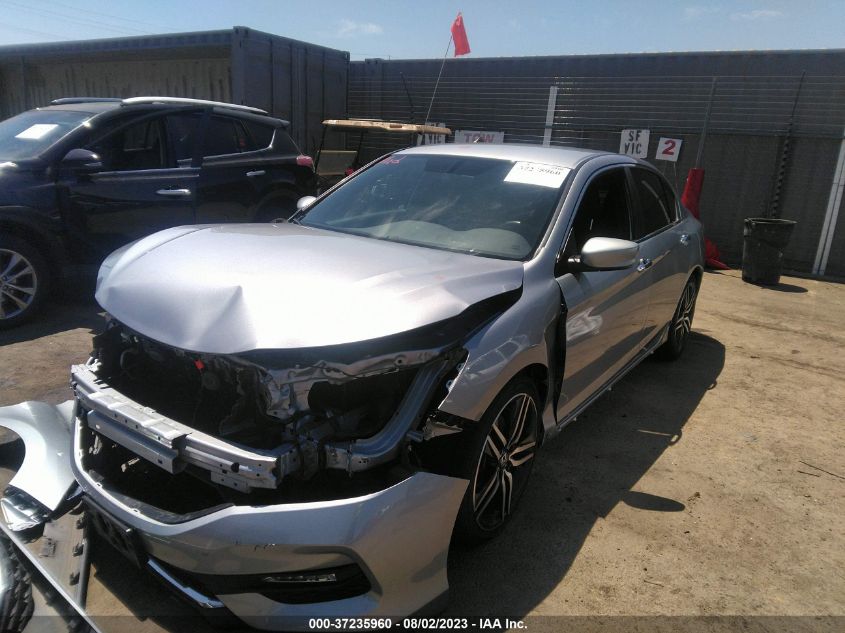 2017 HONDA ACCORD SEDAN SPORT - 1HGCR2F53HA007145