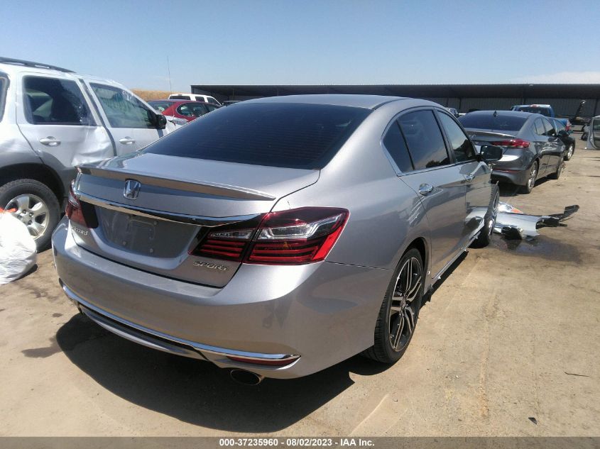 2017 HONDA ACCORD SEDAN SPORT - 1HGCR2F53HA007145