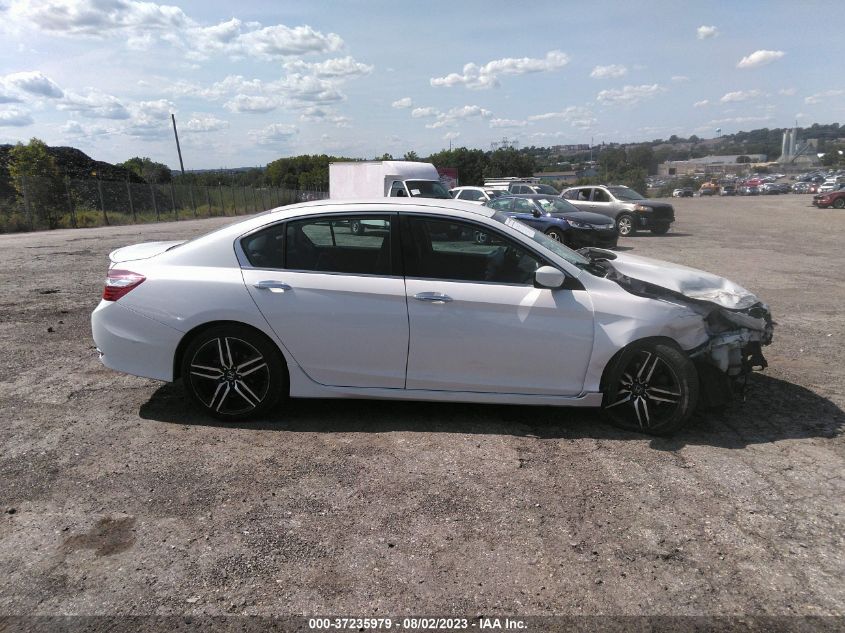 2016 HONDA ACCORD SEDAN SPORT - 1HGCR2F65GA192435