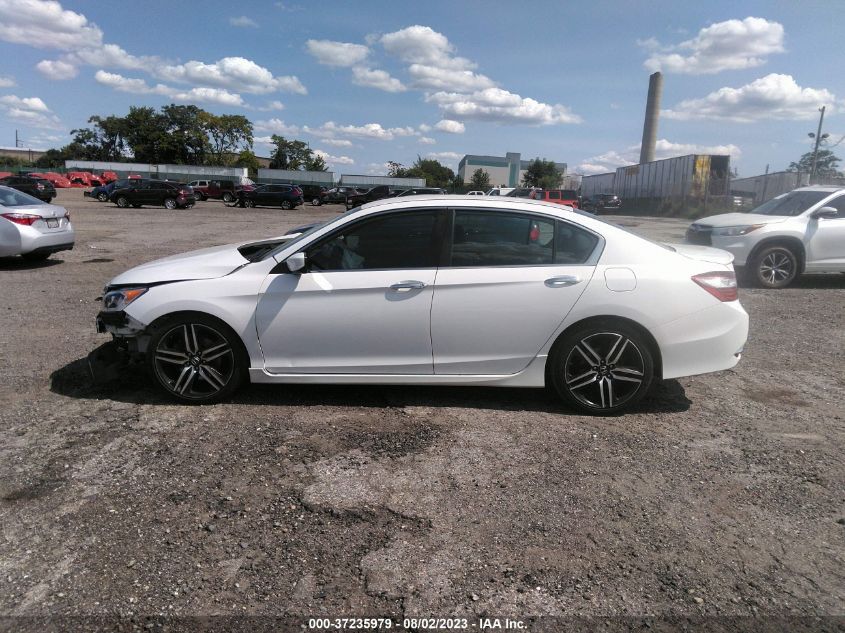 2016 HONDA ACCORD SEDAN SPORT - 1HGCR2F65GA192435