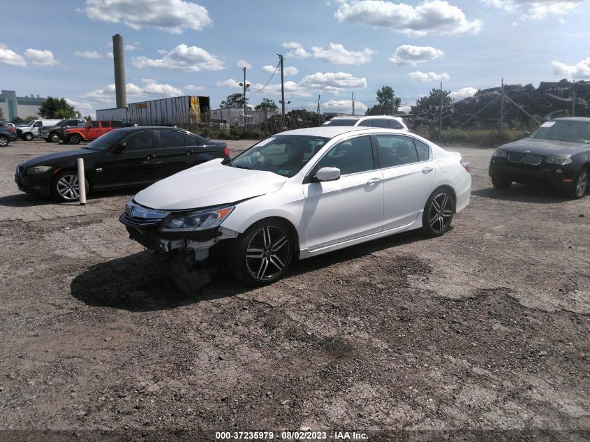 2016 HONDA ACCORD SEDAN SPORT - 1HGCR2F65GA192435