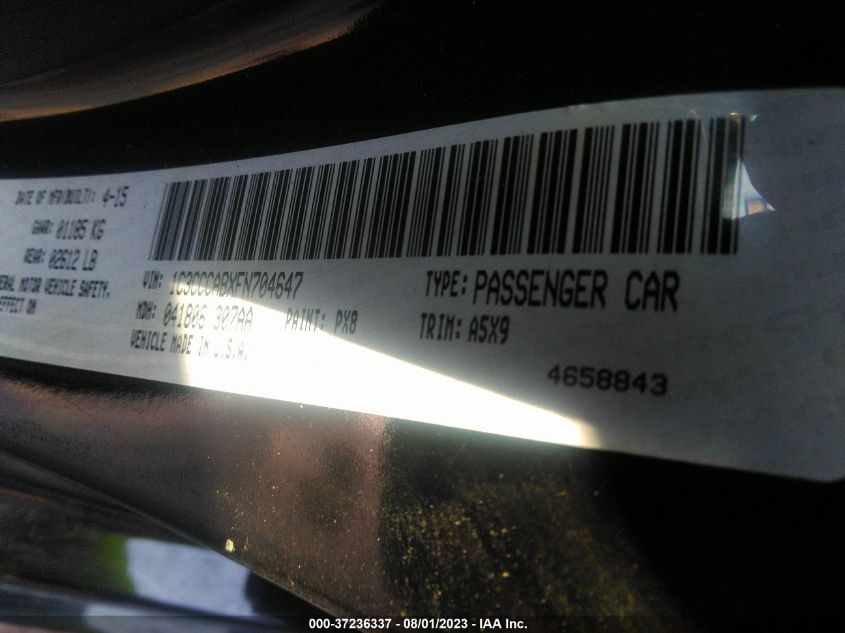 2015 CHRYSLER 200 LIMITED - 1C3CCCABXFN704647