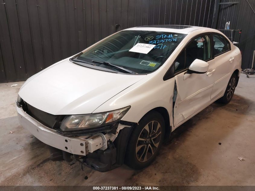 2013 HONDA CIVIC SDN EX-L - 19XFB2F97DE251357