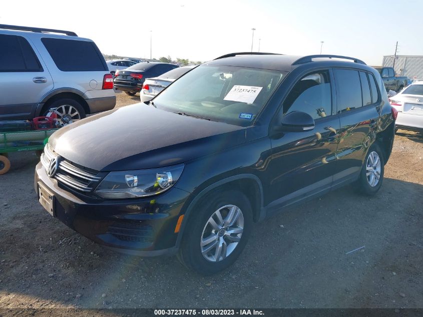 2015 VOLKSWAGEN TIGUAN S - WVGAV7AX4FW575360