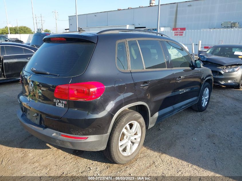 2015 VOLKSWAGEN TIGUAN S - WVGAV7AX4FW575360