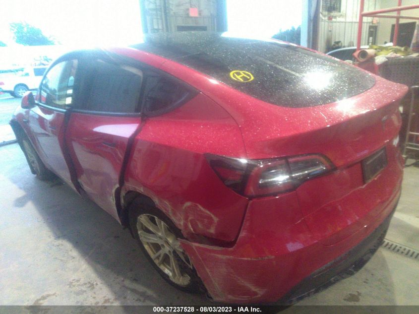 VIN 7SAYGDEE2NF564139 2022 TESLA MODEL Y LONG RANGE