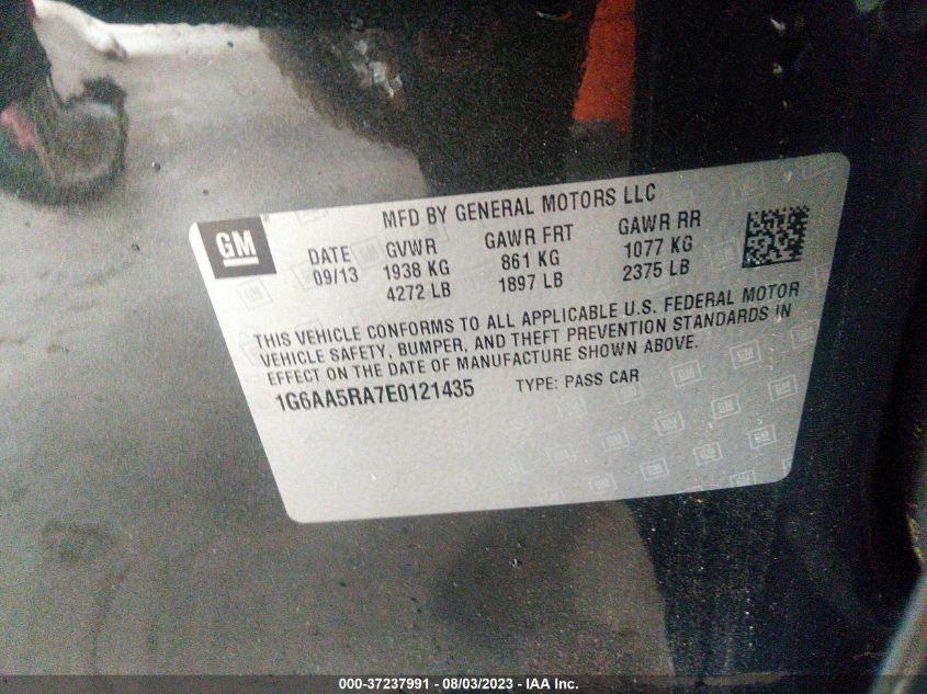 2014 CADILLAC ATS STANDARD RWD - 1G6AA5RA7E0121435