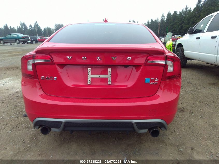 2013 VOLVO S60 T6 - YV1902FHXD2194993
