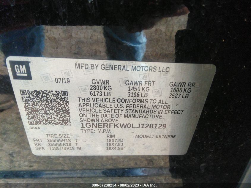 2020 CHEVROLET TRAVERSE LS - 1GNERFKW0LJ128129