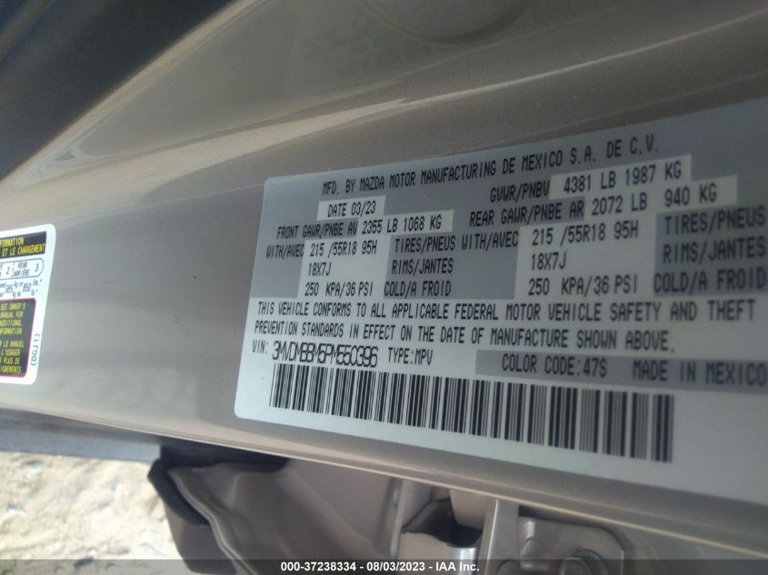 2023 MAZDA CX-30 2.5 S SELECT PACKAGE - 3MVDMBBM5PM550396