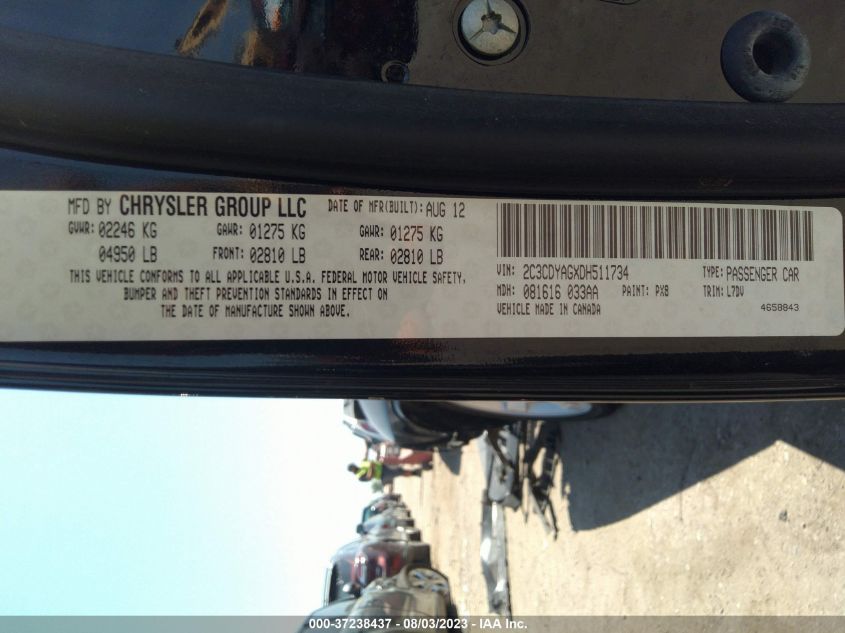 2013 DODGE CHALLENGER SXT - 2C3CDYAGXDH511734