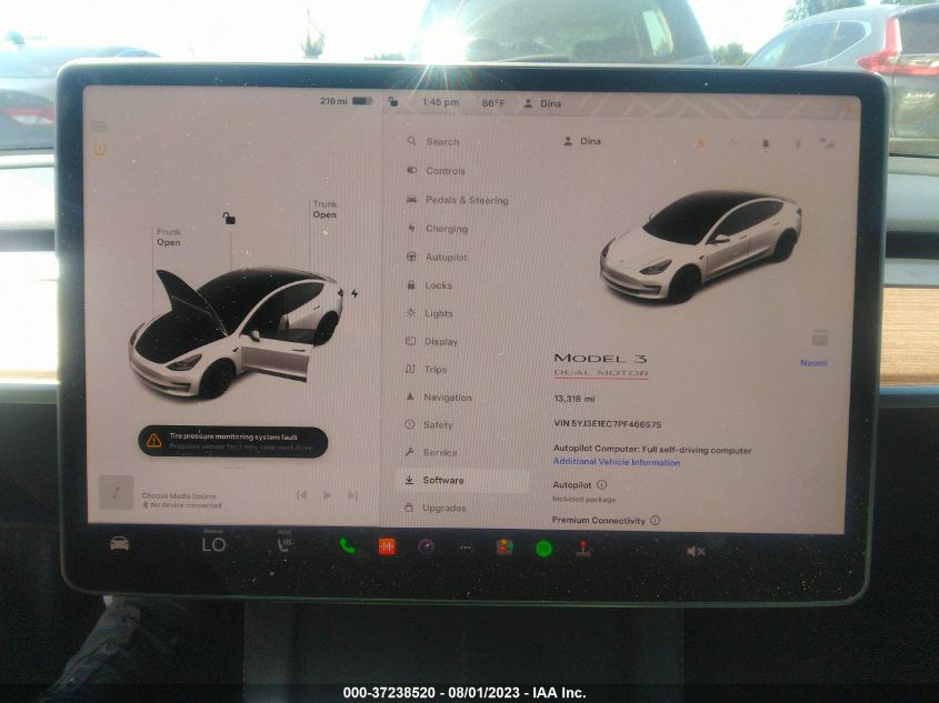 2023 TESLA MODEL 3 PERFORMANCE - 5YJ3E1EC7PF466575