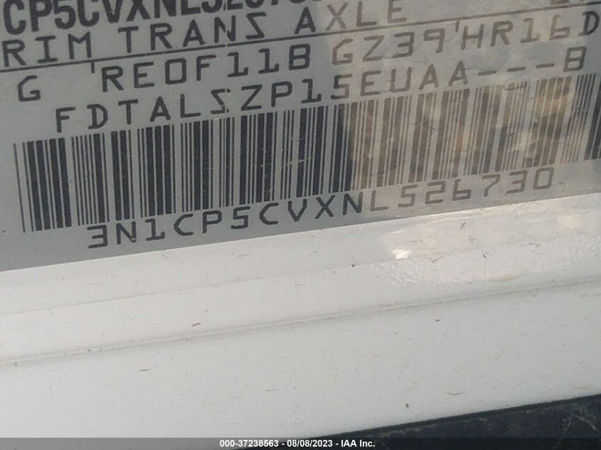 2022 NISSAN KICKS SV - 3N1CP5CVXNL526730