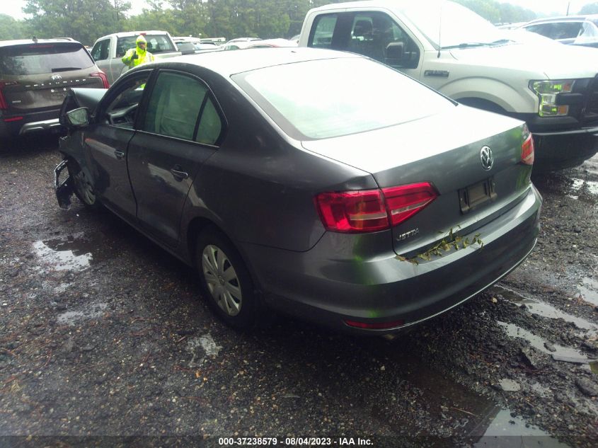 2015 VOLKSWAGEN JETTA SEDAN 2.0L S - 3VW2K7AJ0FM418175