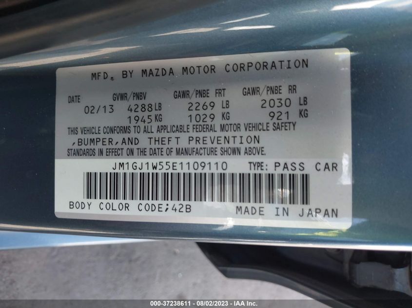 2014 MAZDA MAZDA6 I GRAND TOURING - JM1GJ1W55E1109110