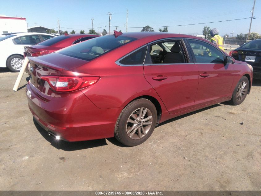 2016 HYUNDAI SONATA 2.4L SE - 5NPE24AF5GH383747