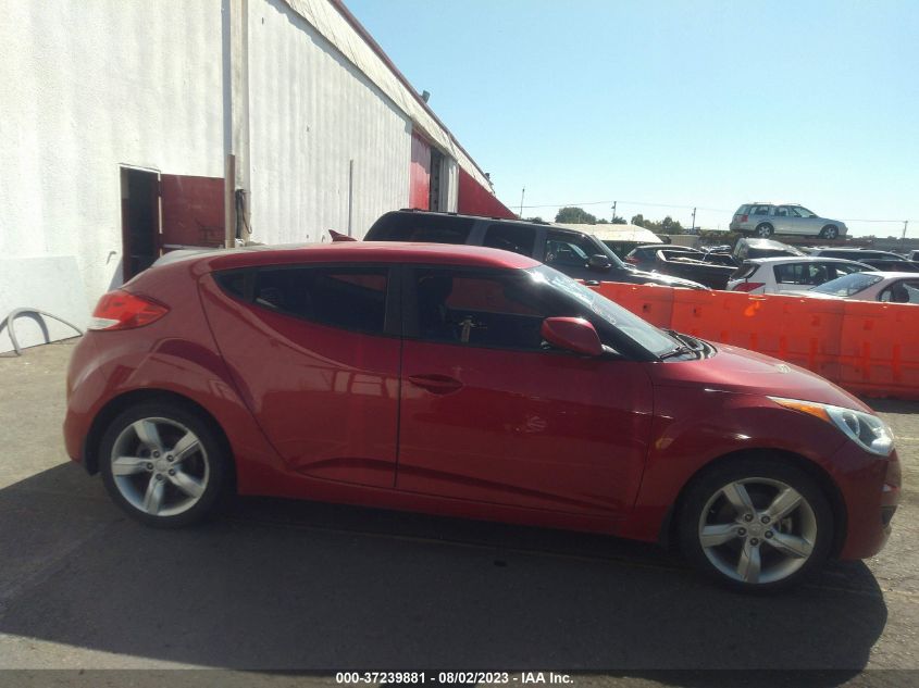 2013 HYUNDAI VELOSTER W/BLACK INT - KMHTC6ADXDU112243