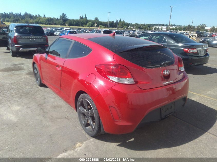 2013 HYUNDAI VELOSTER W/BLACK INT - KMHTC6ADXDU112243