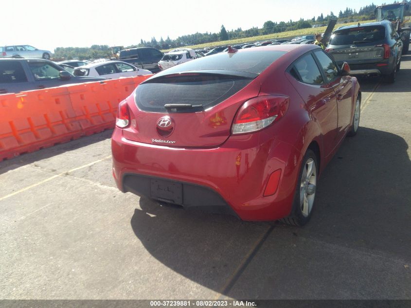 2013 HYUNDAI VELOSTER W/BLACK INT - KMHTC6ADXDU112243