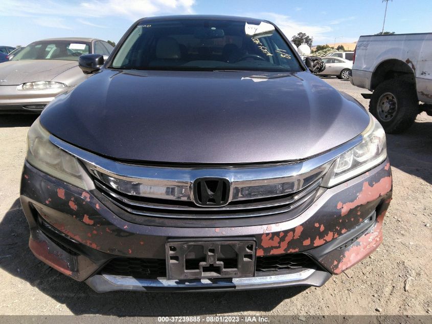 2016 HONDA ACCORD SEDAN EX-L - 1HGCR2F8XGA008950
