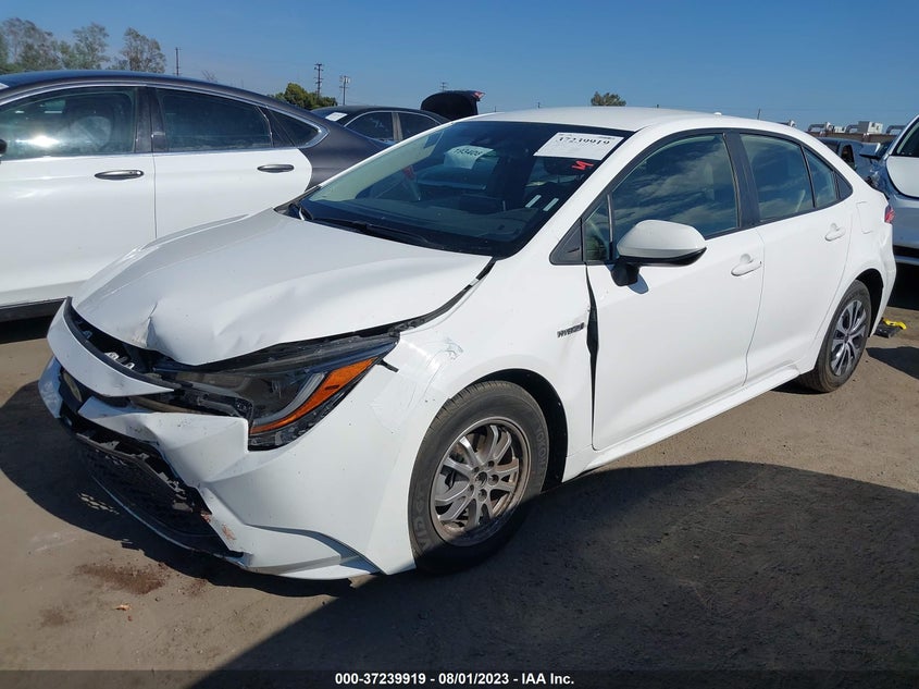 VIN JTDEAMDEXMJ011071 2021 TOYOTA COROLLA HYBRID LE
