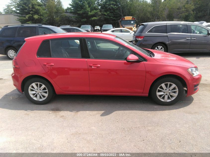 2016 VOLKSWAGEN GOLF TSI S - 3VW117AU8GM013725