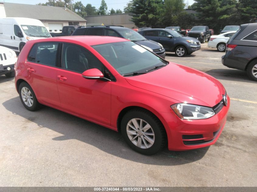 2016 VOLKSWAGEN GOLF TSI S - 3VW117AU8GM013725