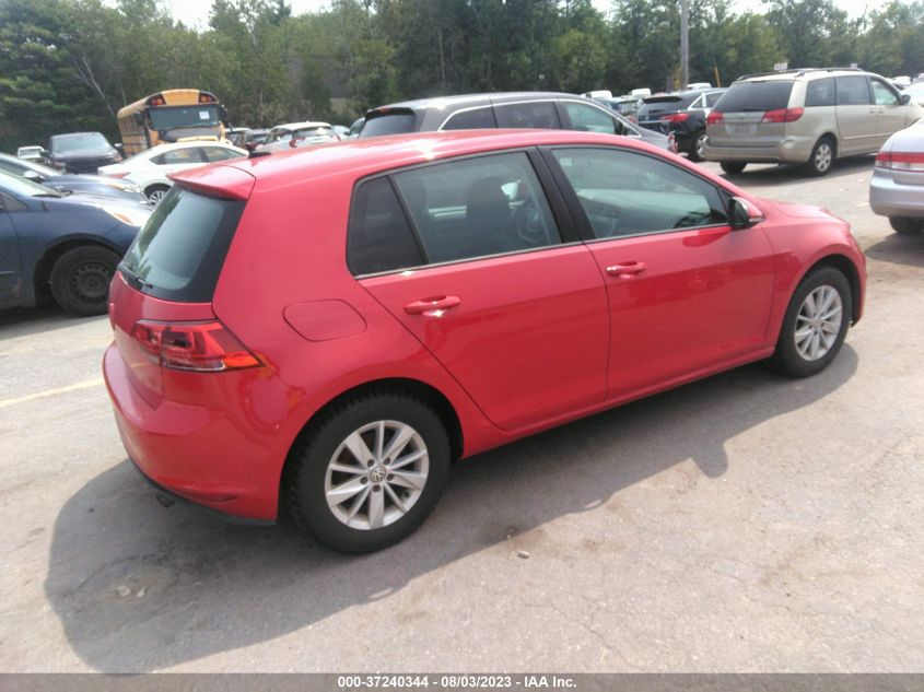 2016 VOLKSWAGEN GOLF TSI S - 3VW117AU8GM013725