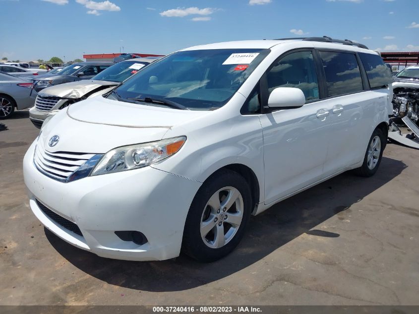 2016 TOYOTA SIENNA LE - 5TDKK3DC6GS708589