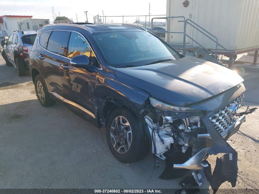2022 HYUNDAI SANTA FE HYBRID BLUE - KM8S2DA1XNU058999