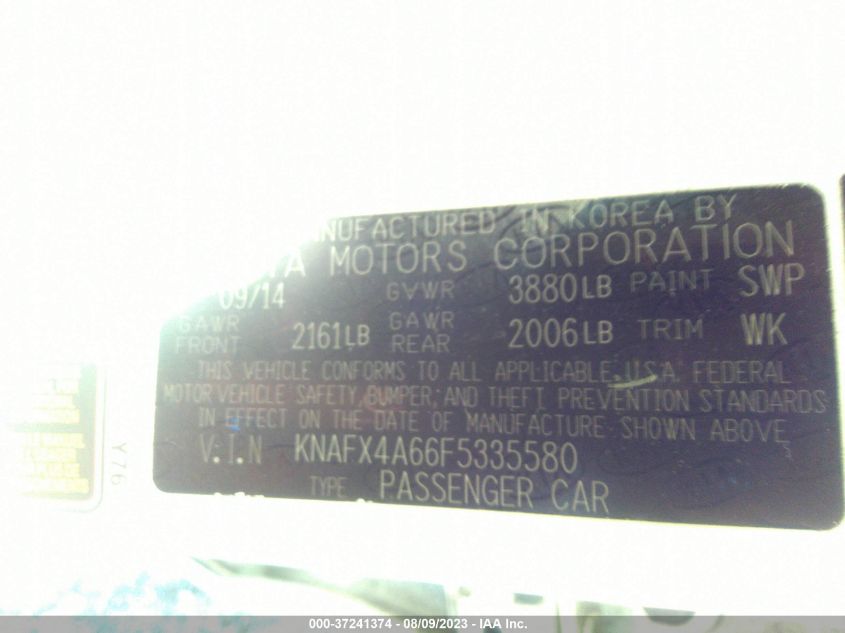 2015 KIA FORTE LX - KNAFX4A66F5335580