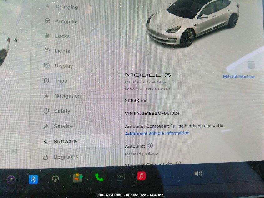 2021 TESLA MODEL 3 LONG RANGE - 5YJ3E1EB9MF961024