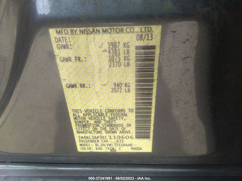 2014 NISSAN ALTIMA 3.5 SL - 1N4BL3AP3EC119606