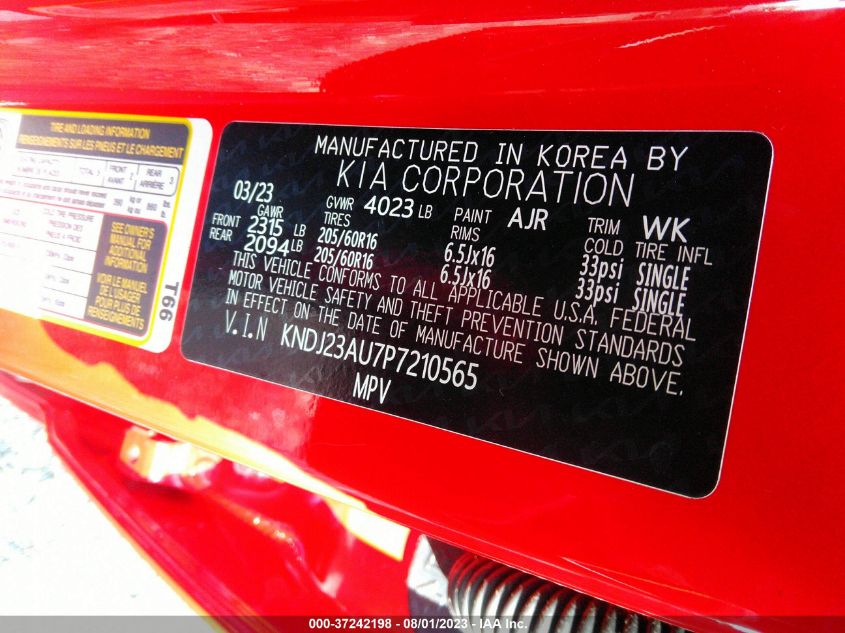 2023 KIA SOUL LX - KNDJ23AU7P7210565