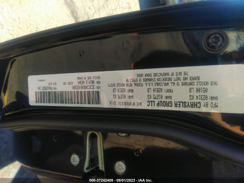 2014 CHRYSLER 300 300C JOHN VARVATOS - 2C3CCADG0EH323881