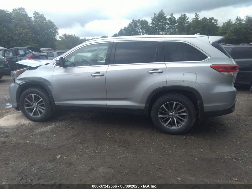 2019 TOYOTA HIGHLANDER XLE - 5TDJZRFH2KS935970
