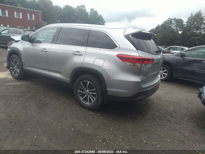 2019 TOYOTA HIGHLANDER XLE - 5TDJZRFH2KS935970