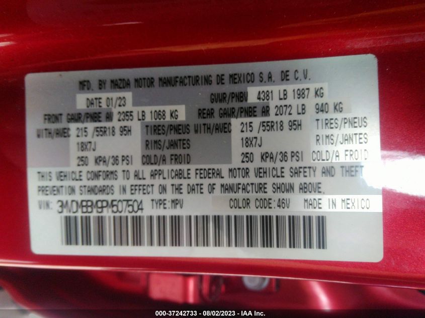 2023 MAZDA CX-30 SELECT - 3MVDMBBM9PM507504