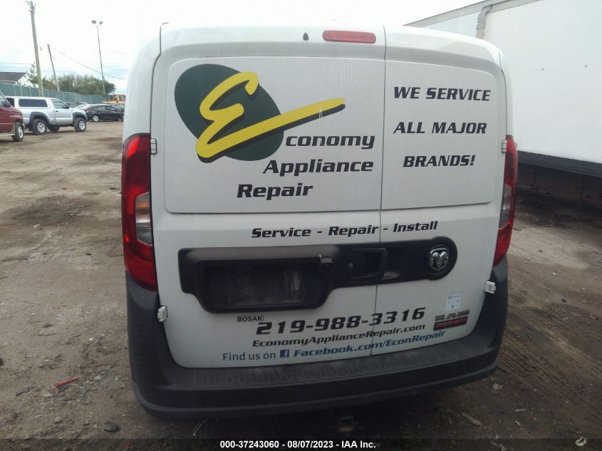 2017 RAM PROMASTER CITY CARGO VAN TRADESMAN - ZFBERFAB9H6D91730