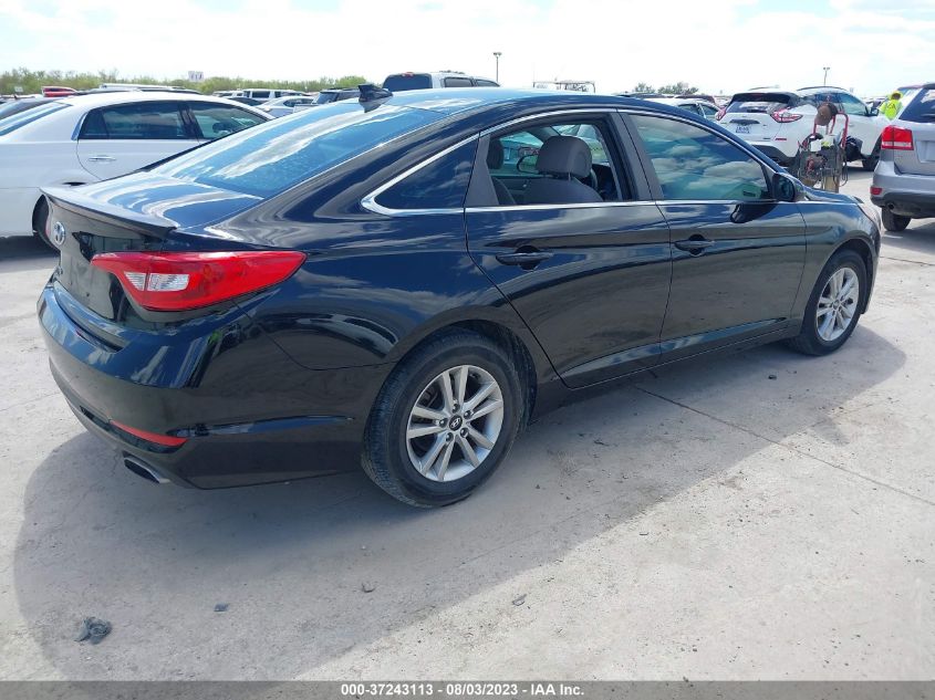 2015 HYUNDAI SONATA 2.4L SE - 5NPE24AF2FH093271