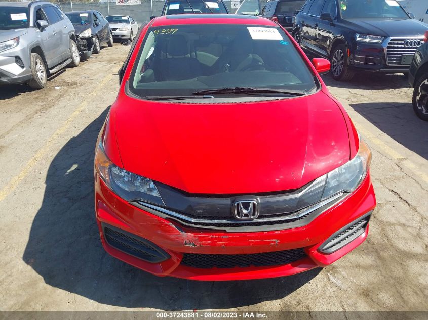 2014 HONDA CIVIC COUPE EX - 2HGFG3B86EH523201