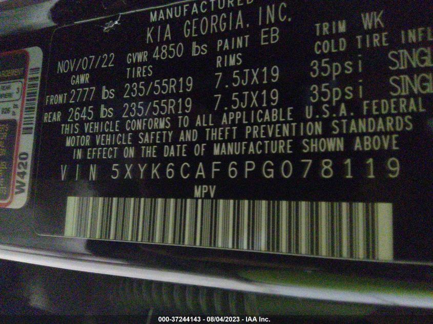 2023 KIA SPORTAGE X-LINE - 5XYK6CAF6PG078119