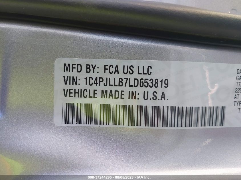 2020 JEEP CHEROKEE LATITUDE PLUS - 1C4PJLLB7LD653819