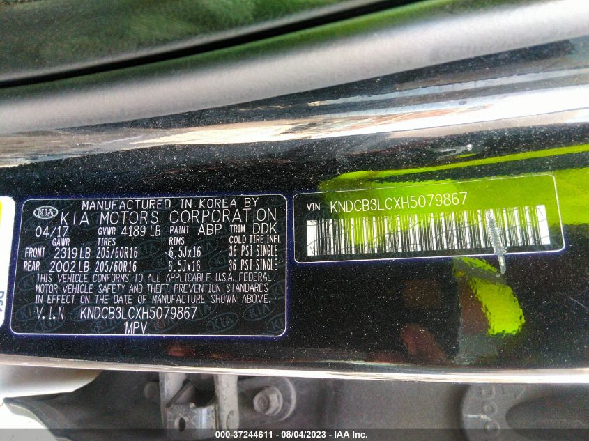2017 KIA NIRO LX - KNDCB3LCXH5079867