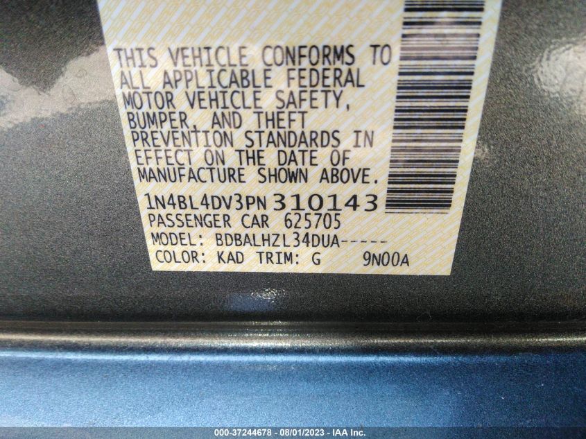 2023 NISSAN ALTIMA 2.5 SV - 1N4BL4DV3PN310143