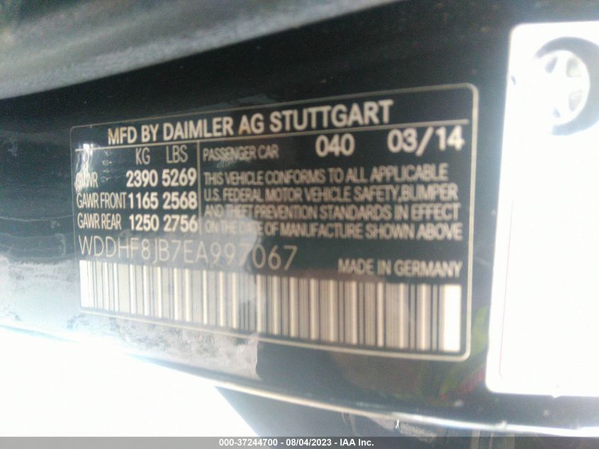 2014 MERCEDES-BENZ E 350 4MATIC WDDHF8JB7EA997067