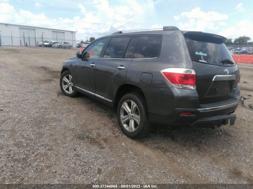 2013 TOYOTA HIGHLANDER LIMITED - 5TDDK3EH9DS194896